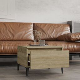 Berkfield Home Side Tables 2 pcs Sonoma Oak 50x46x35 cm Engineered Wood in Brown - Size: 50 x 46 x 35 cm - thumbnail 3