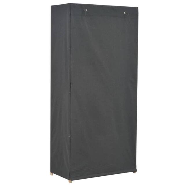 Berkfield Home Wardrobe Grey 79x40x170 cm Fabric - Size: 79 x 40 x 170 cm - image 1