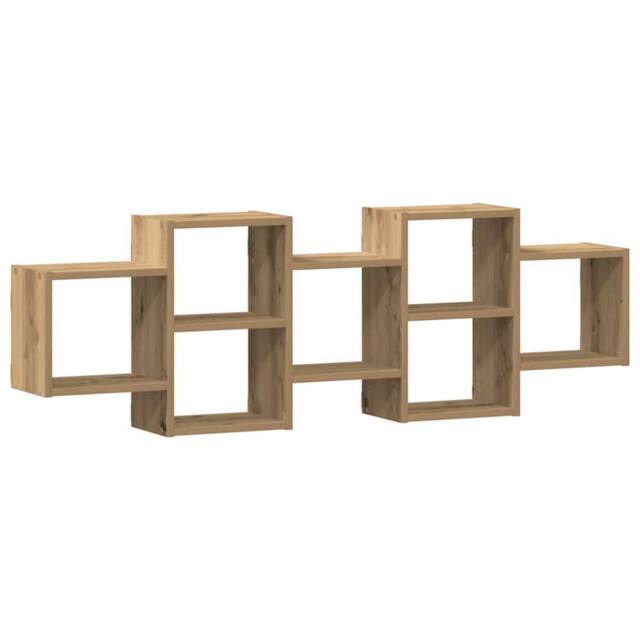 Berkfield Home Wall Shelf Artisian Oak 129x18x42 cm Engineered Wood in Brown - Size: 129 x 18 x 42 cm - image 1