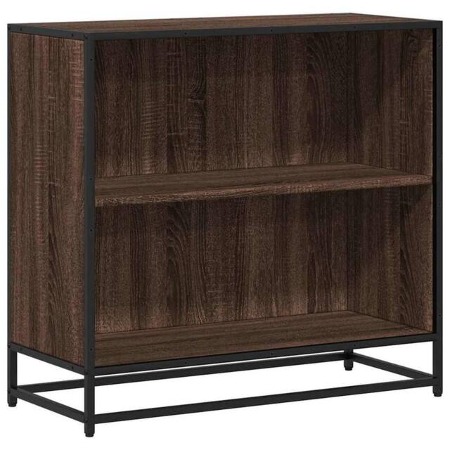 Berkfield Home Book Cabinet Brown Oak 80.5x35x76 cm Engineered Wood - image 1