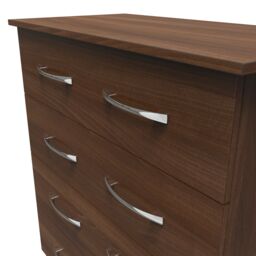 Ready Assembled 2 U Hampshire 4 Drawer Chest (Ready Assembled) in Walnut - thumbnail 4