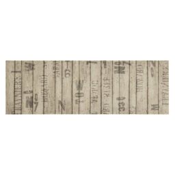 Berkfield Home Kitchen Rug Washable Fence 60x180 cm Velvet in Taupe - thumbnail 2