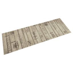Berkfield Home Kitchen Rug Washable Fence 60x180 cm Velvet in Taupe