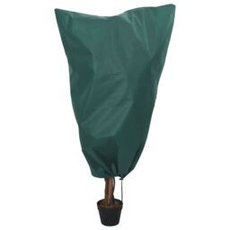 Berkfield Home Plant Fleece Covers with Drawstring 4 pcs 70 g/m¬≤ 0.8x1.2 m in Green - thumbnail 2