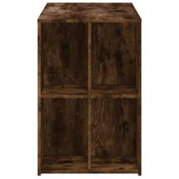 Berkfield Home Decorative Desk Smoked Oak 102x50x75 cm Engineered Wood in Brown - Size: 102 x 50 x 75 cm - thumbnail 5