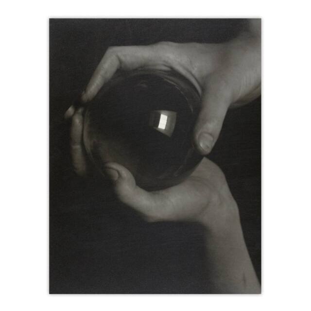 "Artery8 The Crystal Ball Rebecca Strand Stieglitz Wall Art Poster Print in Grey - Size: W18"" x H24""" - image 1