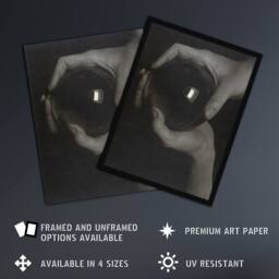 "Artery8 The Crystal Ball Rebecca Strand Stieglitz Wall Art Poster Print in Grey - Size: W18"" x H24""" - thumbnail 2