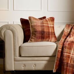 4 x Tartan Check Cushion Covers Pillow Case Soft Warm Fleece Set - thumbnail 4