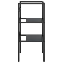 Berkfield Home Bathroom Washbasin Frame Black 40x38x83 cm Iron - Size: 40 x 38 x 83 cm - thumbnail 4