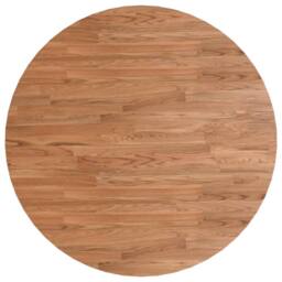 Berkfield Home Round Table Top Light Brown Ã˜70x1.5 cm Treated Solid Wood Oak - Size: 70x1.5 cm - thumbnail 3