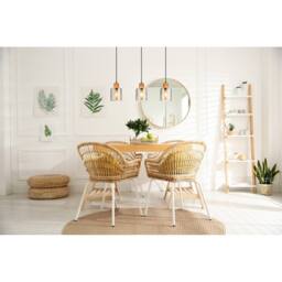 Netlighting Aleidis Bar Pendant Ceiling Light Matt Black Smoke Glass Shade 3x E27 - thumbnail 5