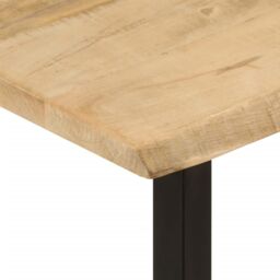 Berkfield Home Console Table with Live Edge 105x33x76 cm Solid Wood Mango in Brown - Size: 105 x 33 x 76 cm - thumbnail 6