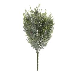 Hill Interiors Pine Spray Artificial Plant in White - thumbnail 1