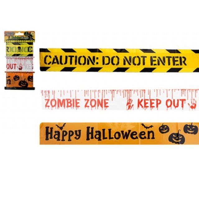 Garden Greatness 3 Pack Halloween Fright Tape 3M Party Decoration - Size: 1 Pack