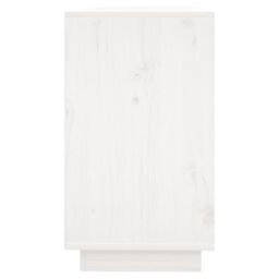 Berkfield Home Sideboard White 111x34x60 cm Solid Wood Pine - Size: 111 x 34 x 60 cm - thumbnail 4