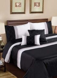 Rapport Home Monaco Boudoir Filled Cushion (50x30 cm) in Black - Size: 45 cm x 45 cm - thumbnail 1