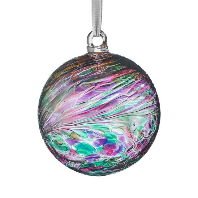 Sienna Glass 8cm Friendship Ball Multicoloured Turquoise in Red - image 1