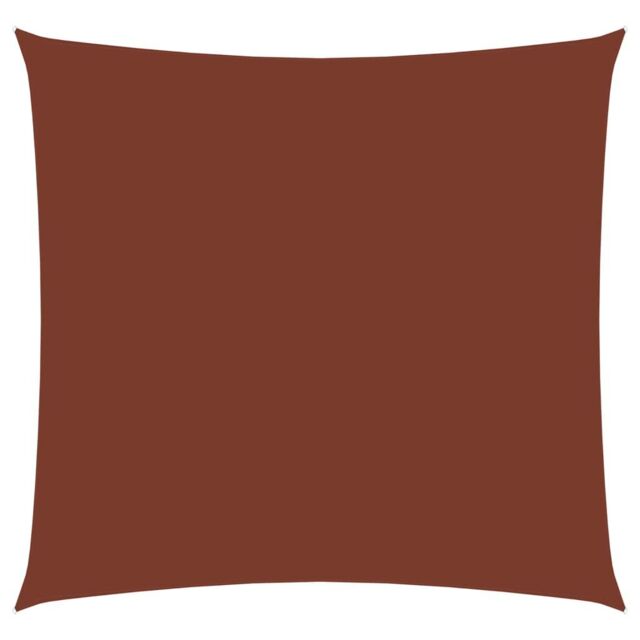Berkfield Home Sunshade Sail Oxford Fabric Square 5x5 m Terracotta in Orange