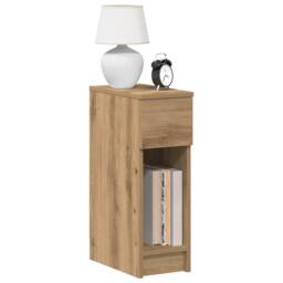 Berkfield Home Durable Bedside Cabinets with Drawer 2 pcs Artisan Oak 20x36x60 cm in Brown - Size: 20 x 36 x 60 cm - thumbnail 2