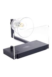 Black Iron Wall Light with Transparent Glass Shade & Knob Switch - thumbnail 6
