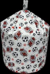 Kaikoo White goal print beanbag - thumbnail 2