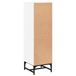 Berkfield Home Highboard with Glass Doors White 35x37x120 cm - Size: 35 x 37 x 120 cm - thumbnail 8