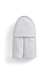CHRISTY Hooded Super Soft Cotton Baby Bath Towel in Pink - thumbnail 4
