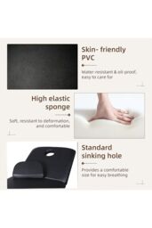 SHEONLY Electric Adjustable Reclining Tattoo Chair - Portable Salon Spa Bed in Black - thumbnail 5