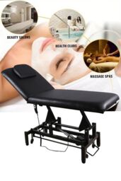 SHEONLY Electric Adjustable Reclining Tattoo Chair - Portable Salon Spa Bed in Black - thumbnail 4