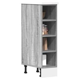 Berkfield Home Durable Bottom Cabinet Grey Sonoma 20x44, 5x81, 5 cm Engineered Wood - thumbnail 2