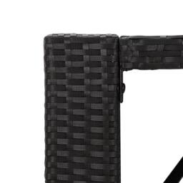 Berkfield Home 5 Piece Garden Bar Set with Cushions Black Poly Rattan - thumbnail 8