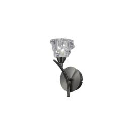 Netlighting Iku Wall Lamp Switched 1 Light G9 Satin Nickel in Grey - thumbnail 1