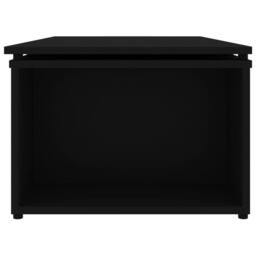 Berkfield Home Coffee Table Black 150x50x35 cm Engineered Wood - Size: 150 x 50 x 35 cm - thumbnail 8