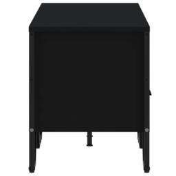 Berkfield Home TV Cabinet Black 122x34x41 cm Engineered Wood - Size: 122 x 34 x 41 cm - thumbnail 5