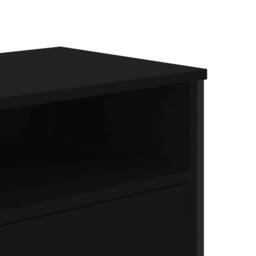Berkfield Home TV Cabinet Black 122x34x41 cm Engineered Wood - Size: 122 x 34 x 41 cm - thumbnail 8