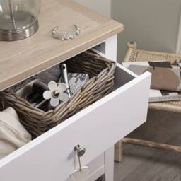 Nöa and Nani Leines 6 Drawer Chest of Drawers in White & Oak - thumbnail 3