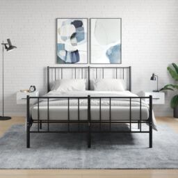 Berkfield Home Wall-mounted Bedside Cabinets 2 pcs High Gloss White 35x35x20 cm - Size: 35 x 35 x 20 cm - thumbnail 1