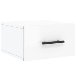 Berkfield Home Wall-mounted Bedside Cabinets 2 pcs High Gloss White 35x35x20 cm - Size: 35 x 35 x 20 cm - thumbnail 5
