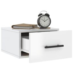 Berkfield Home Wall-mounted Bedside Cabinets 2 pcs High Gloss White 35x35x20 cm - Size: 35 x 35 x 20 cm - thumbnail 4