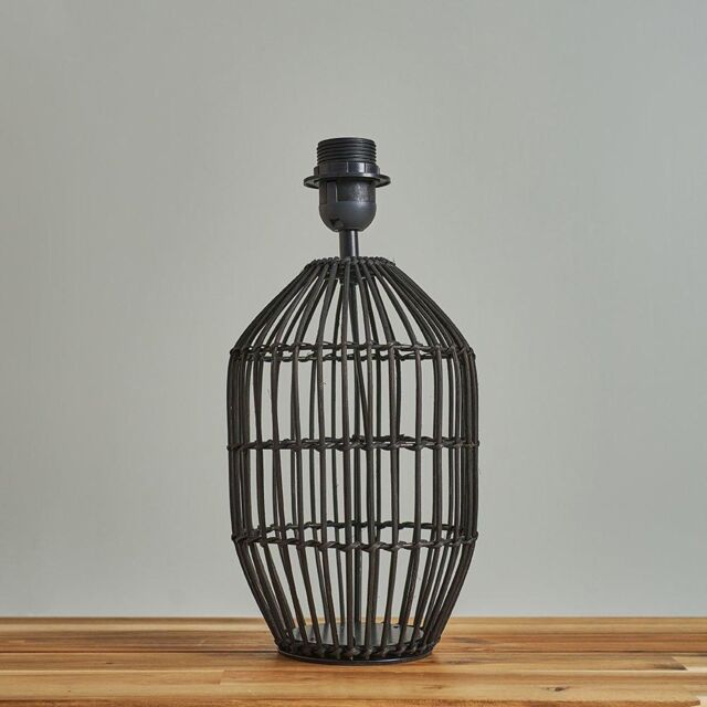 ValueLights Hollins Matt Black Table Lamp Base - image 1