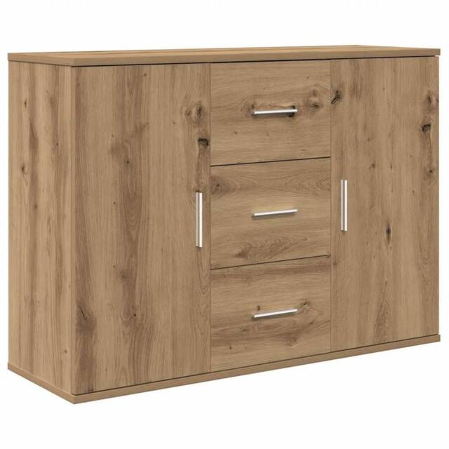Berkfield Home Sideboard Artisan Oak 90x29.5x65 cm Engineered Wood in Brown - image 1