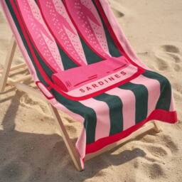 OHS Sardine Print Beach Towel Bath Travel Quick Dry Microfibre Absorbent - thumbnail 2