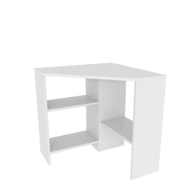 Decorotika Alison 72 cm Corner Computer Desk in White