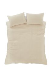 Pineapple Elephant 'Muscat Waffle' Duvet Cover Set in Natural - Size: King - thumbnail 6