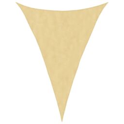 Berkfield Home Sun Shade Sail Sand 5x7x7 m 100% Polyester Oxford in Yellow - thumbnail 2