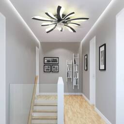 NIVOR Dimmable Led Ceiling Fans with Light & Remote/APP 6-Speed Reversible in Black - thumbnail 7