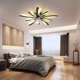 NIVOR Dimmable Led Ceiling Fans with Light & Remote/APP 6-Speed Reversible in Black - thumbnail 9