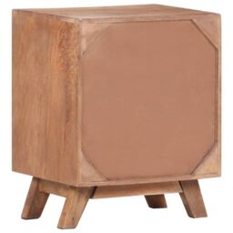 Berkfield Home Bedside Cabinet 40x30x50 cm Solid Mango Wood in Brown - Size: 40 x 30 x 50 cm - thumbnail 3