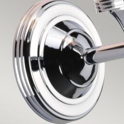 Netlighting Austen 1 Light Bathroom Wall Light Polished Chrome IP44 G9 in Grey - thumbnail 2