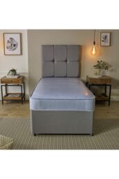 Starlight Beds Waterproof Mattress Durable Easy Clean PVC Coating Sprung Support in Blue - Size: EU Double - thumbnail 4
